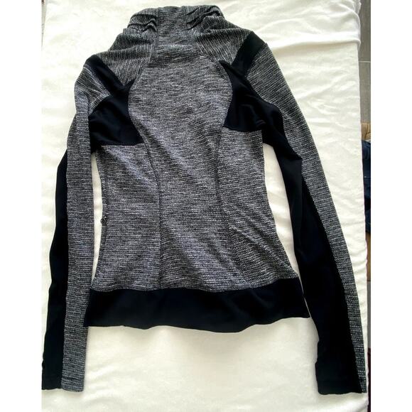 Womens Lululemon Bhakti Yoga Jacket Black/Gray Size 6 - Picture 4 of 8